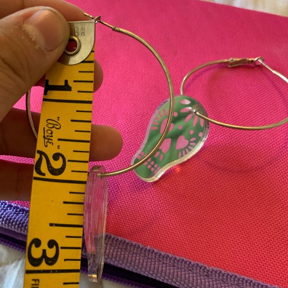 Sugar Skull Hoops - Picture 2 of 3